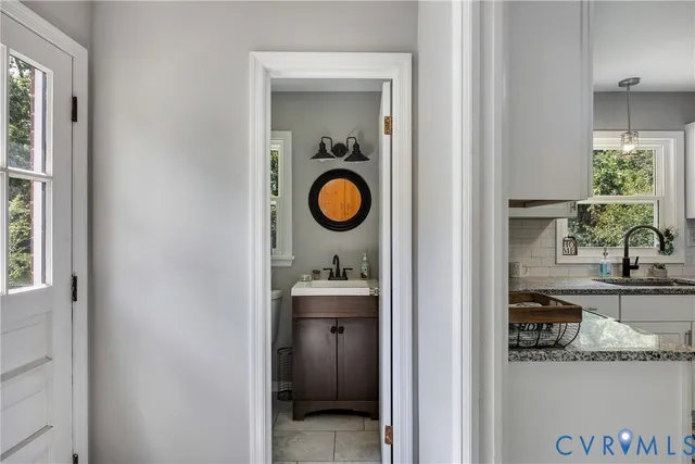 a view of living room and front door