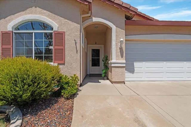 a front view of a house