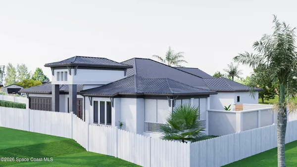 a view of a house with a yard and a swimming pool