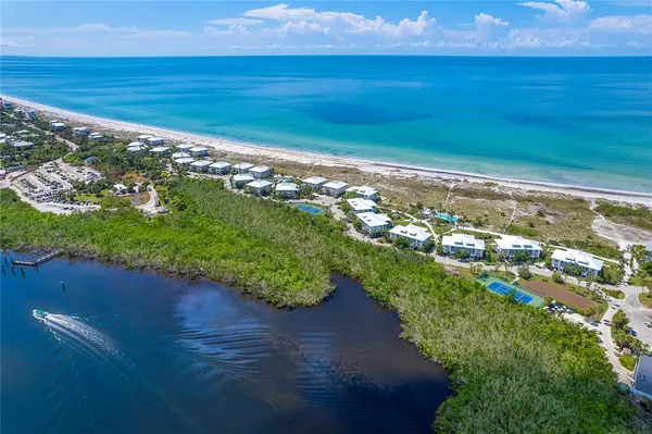 a view of an ocean from a yard