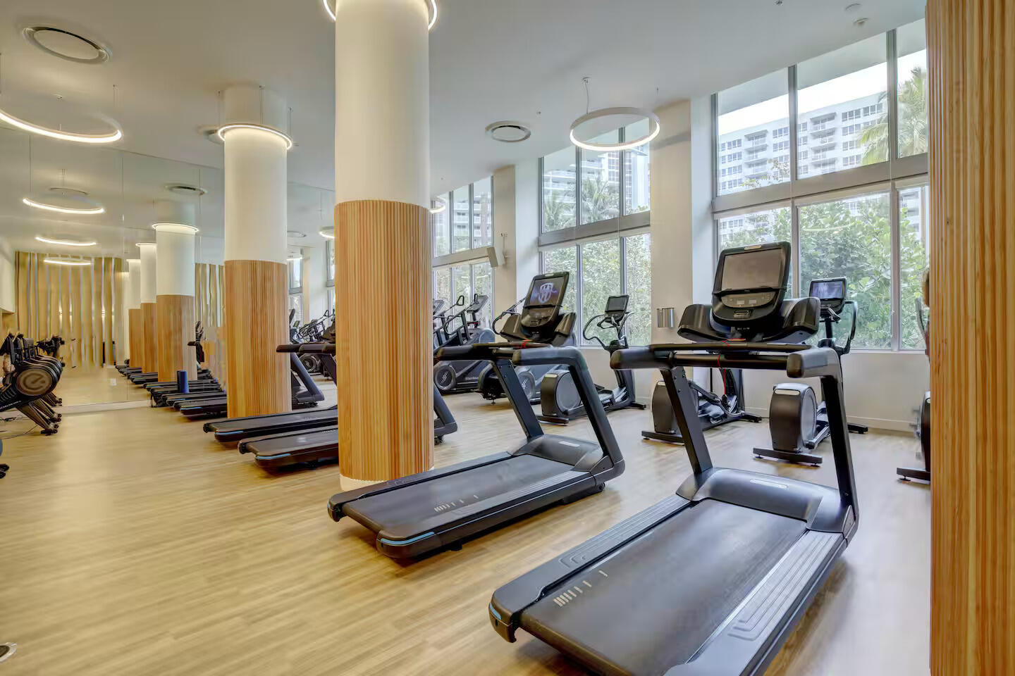 1500 Bay Road, Unit 1244S Miami Beach, FL 33139 - Photo 26 of 48 a view of a room with gym equipment