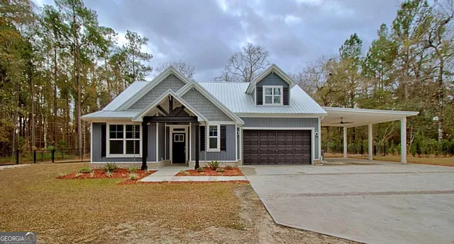 front view of a house with a porch