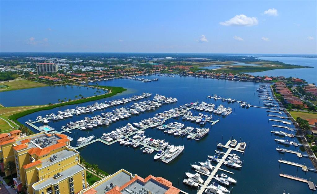 615 Riviera Dunes Way, Unit 107 Palmetto, FL 34221 - Photo 50 of 50 an aerial view of a city