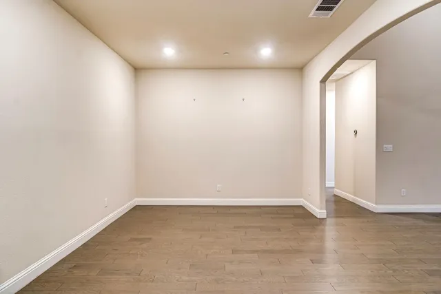 wooden floor in an empty room