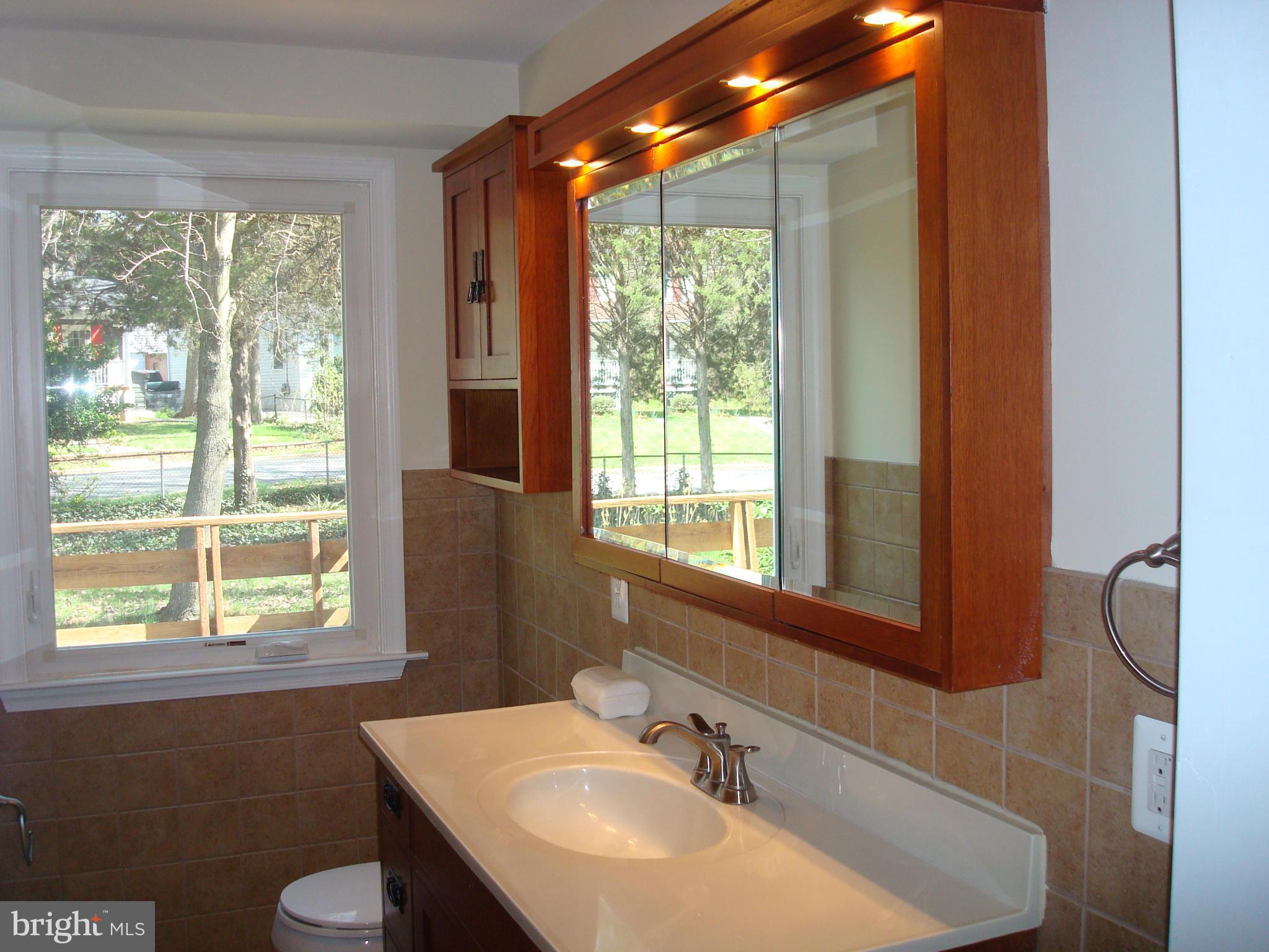 5718 Berwyn Road Berwyn Heights, MD 20740 - Photo 8 of 30 a bathroom with a sink and a mirror