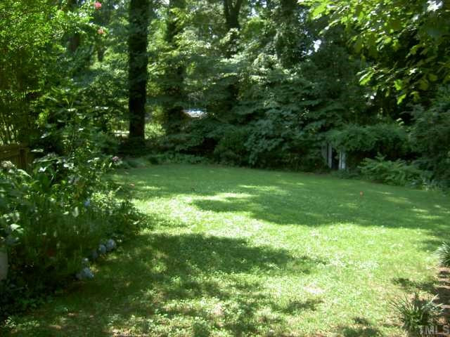 2815 Oberry Street Raleigh, NC 27607 - Photo 10 of 10 Very deep backyard, well landscaped and plenty of shade. Back Yard