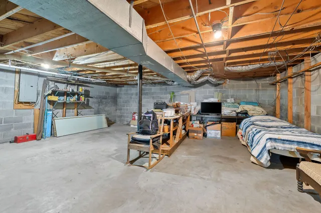 a view of a chairs with a table on the deck