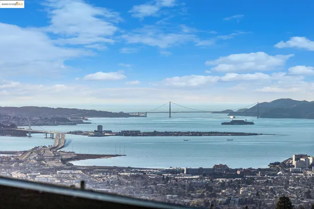 a view of a lake and mountain