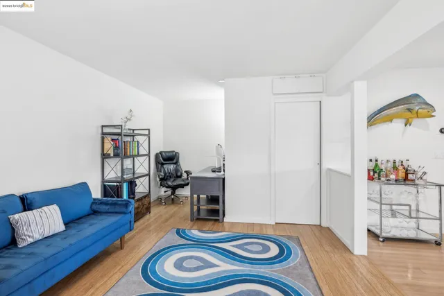 a bed room with a bed and a fireplace