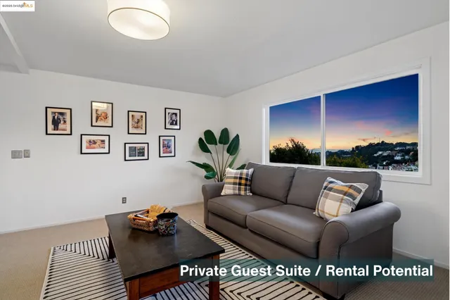 a view of outdoor space with seating area