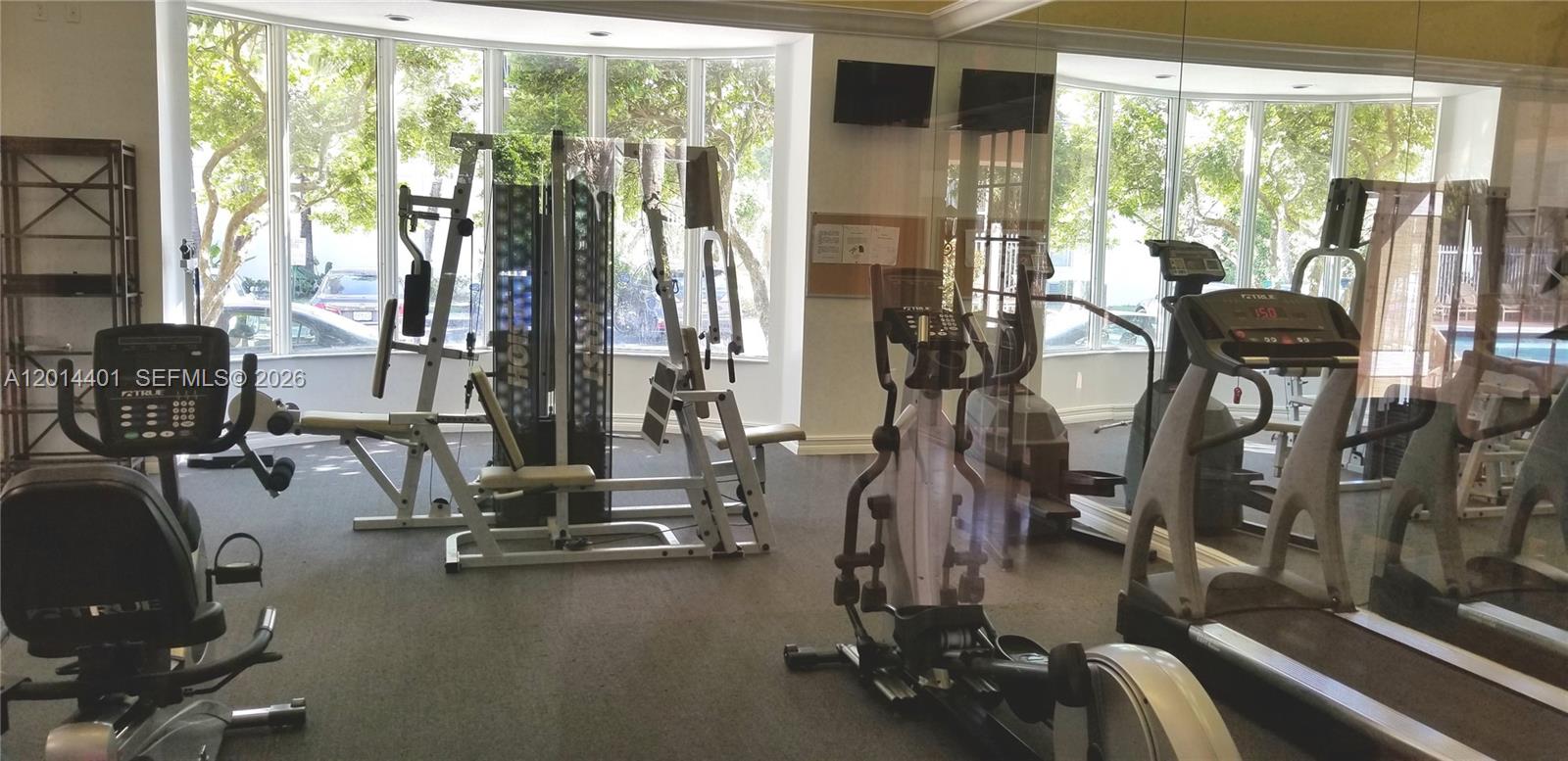 470 South Park Road, Unit 7110 Hollywood, FL 33021 - Photo 18 of 18 a view of a room with gym equipment