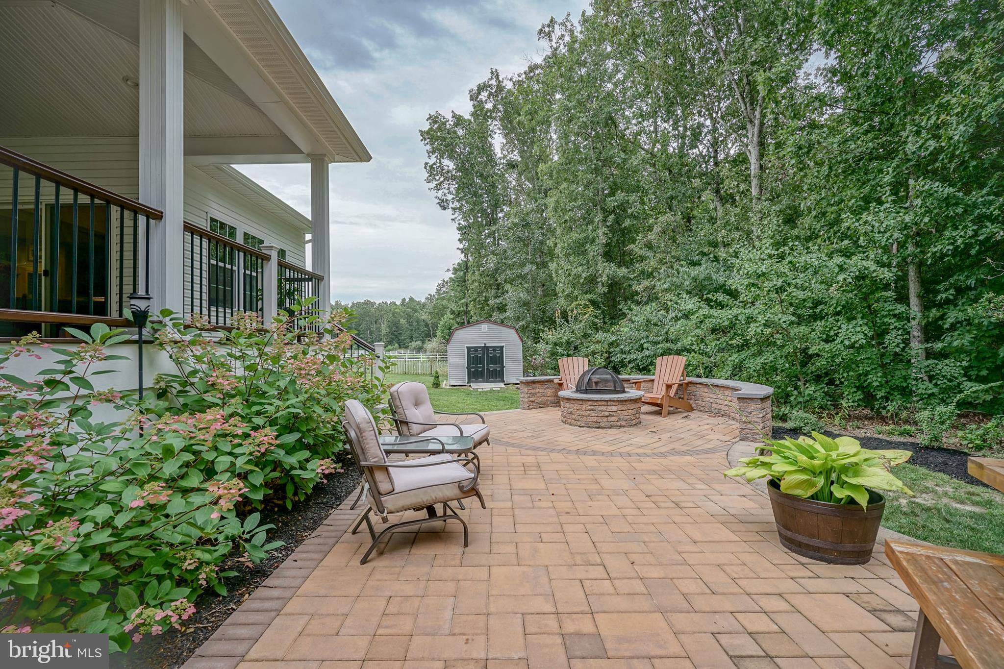 232 Staggerbush Road Williamstown, NJ 08094 - Photo 42 of 51 Back Patio w/Fire Pit