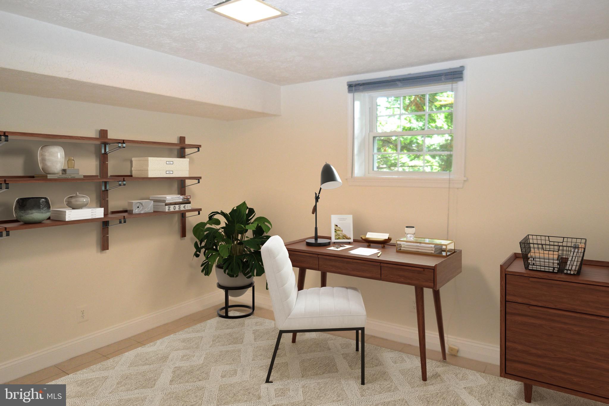 1600 Chain Bridge Road McLean, VA 22101 - Photo 31 of 35 Basement Office - Virtually Staged