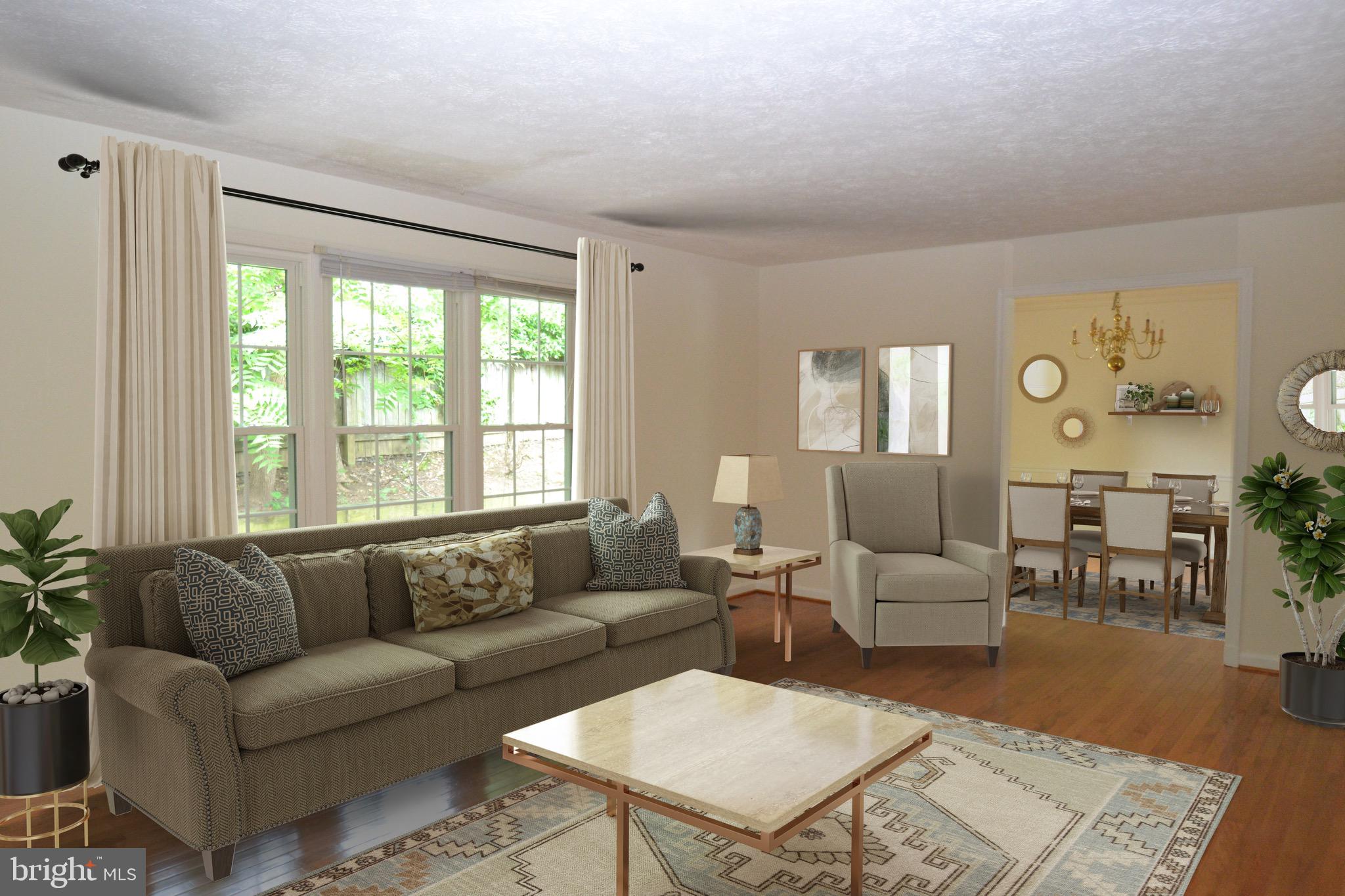 1600 Chain Bridge Road McLean, VA 22101 - Photo 4 of 35 Living Room - Virtually Staged