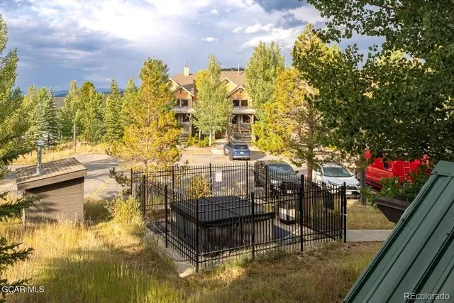 a view of a balcony with chairs