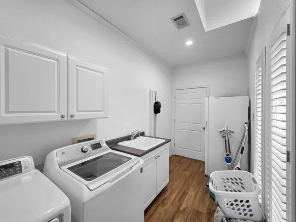 a room with storage and utility