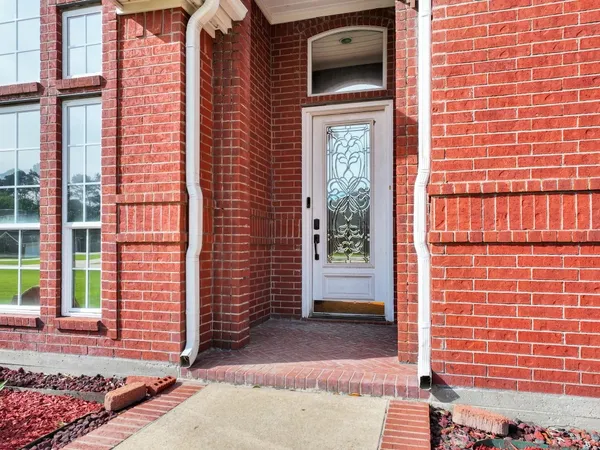 a view of front door of house