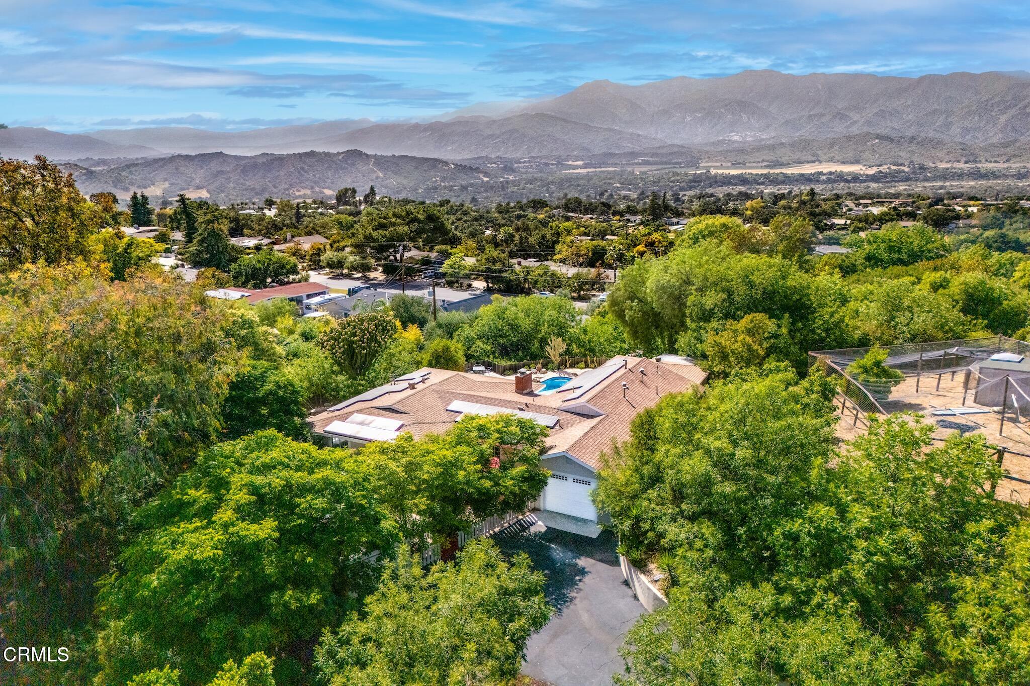 107 Alto Drive Oak View, CA 93022 - Photo 56 of 60 an aerial view of a house with a yard