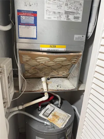 a room with storage and utility