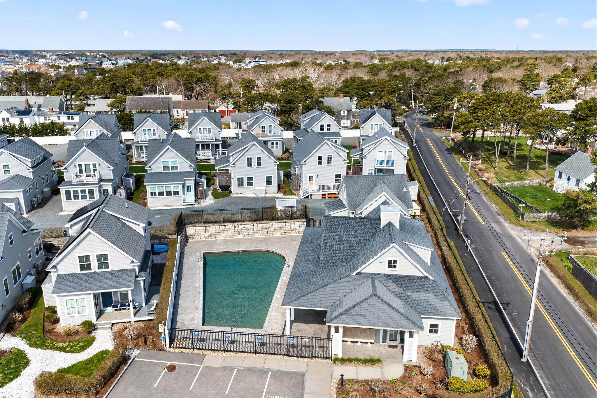 61 Old Wharf Road, Unit 62 Dennis Port, MA 02639 - Photo 38 of 45 an aerial view of multiple house