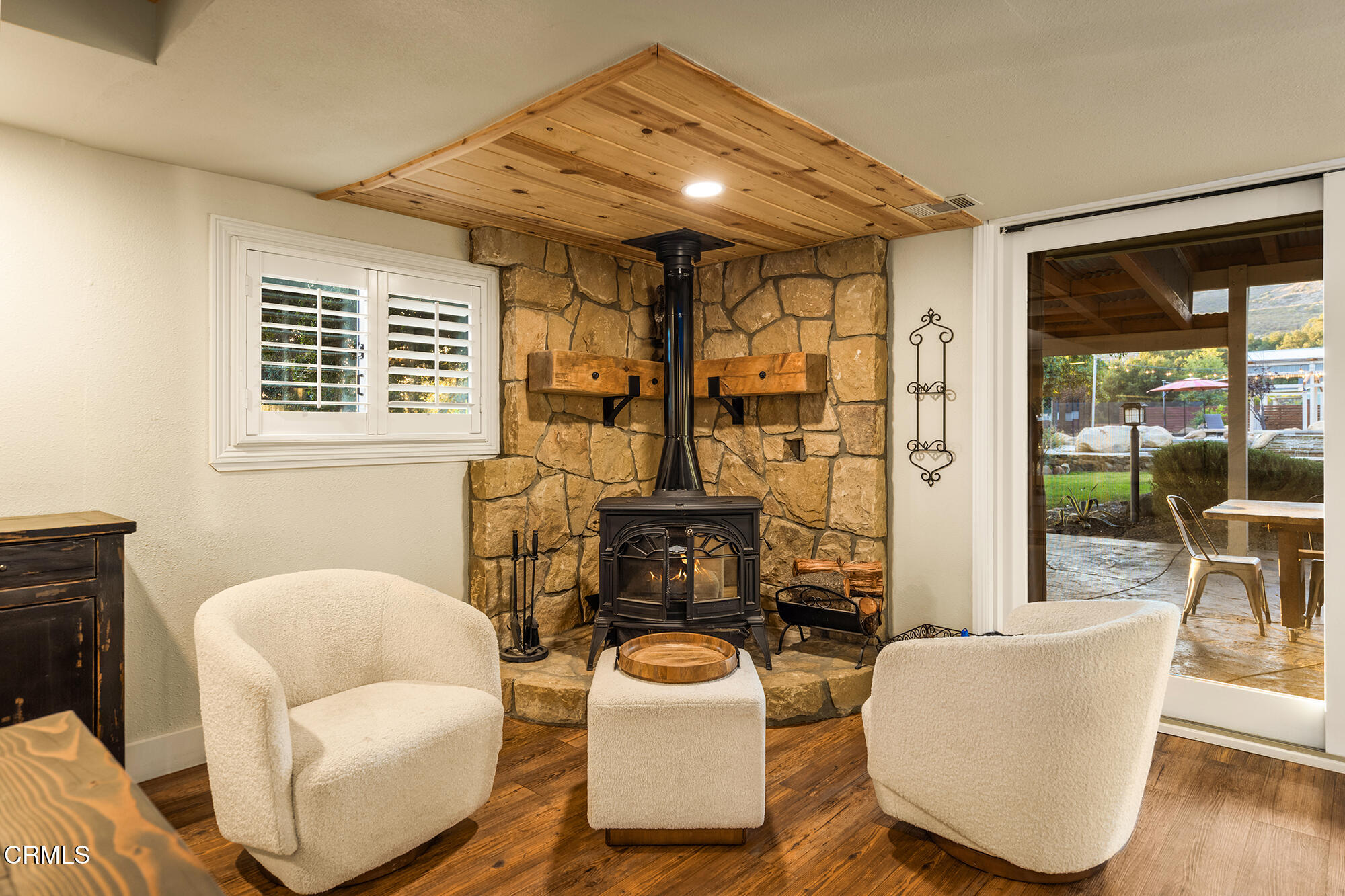12475 Christmas Tree Road Ojai, CA 93023 - Photo 23 of 50 a living room with furniture and a fireplace
