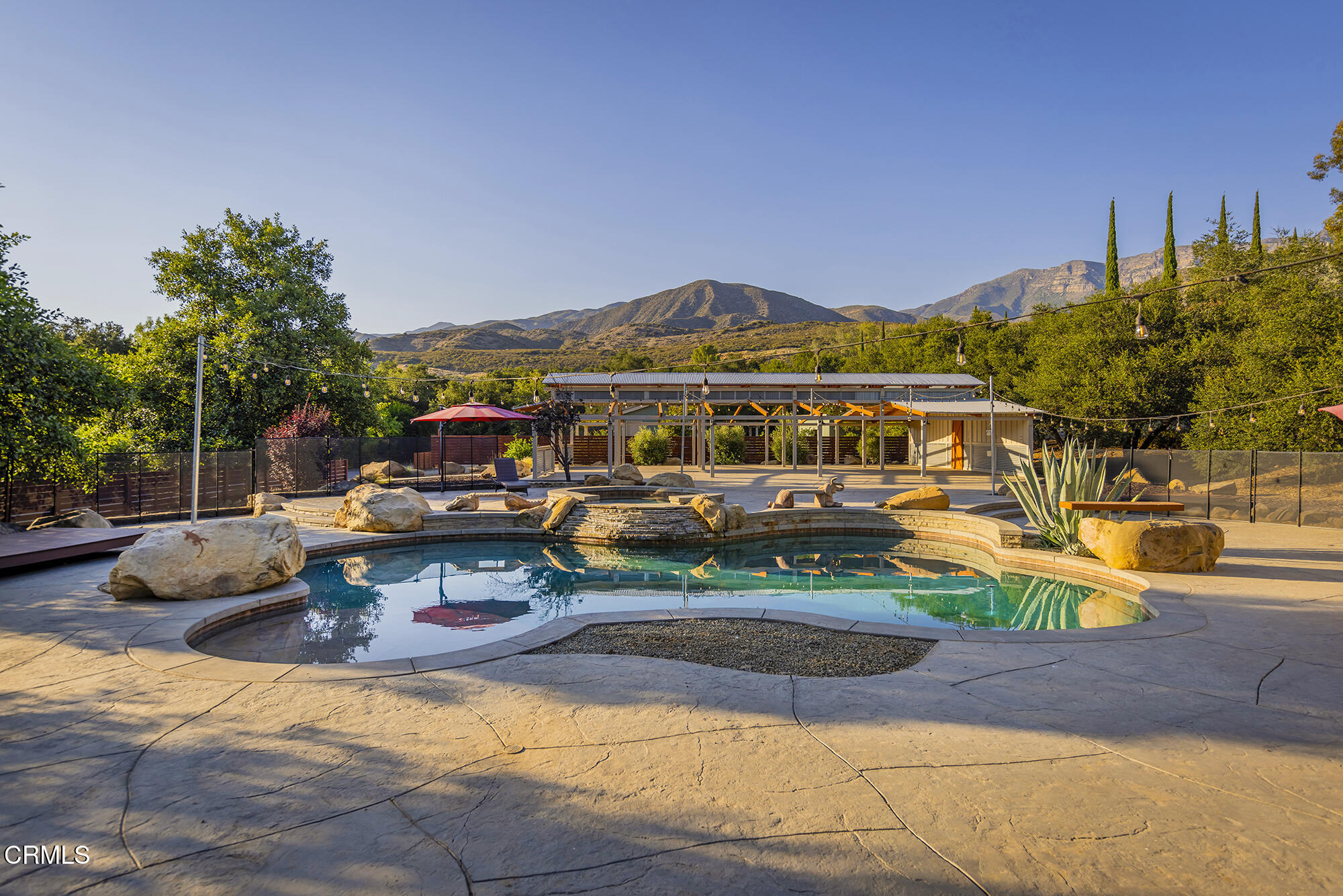 12475 Christmas Tree Road Ojai, CA 93023 - Photo 31 of 50 a view of a swimming pool with a patio