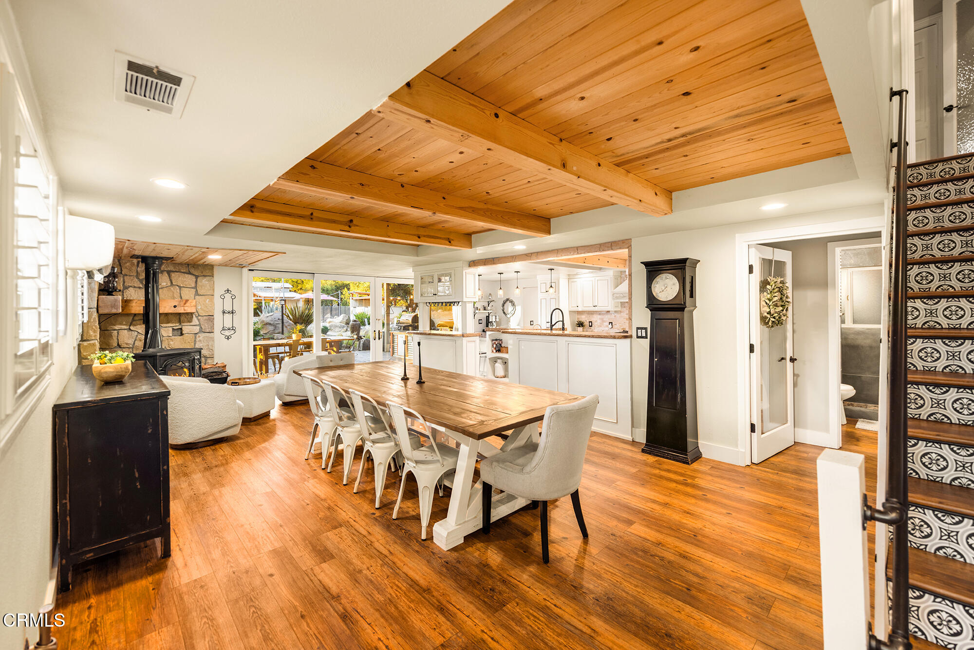12475 Christmas Tree Road Ojai, CA 93023 - Photo 5 of 50 a dining room with furniture and wooden floor