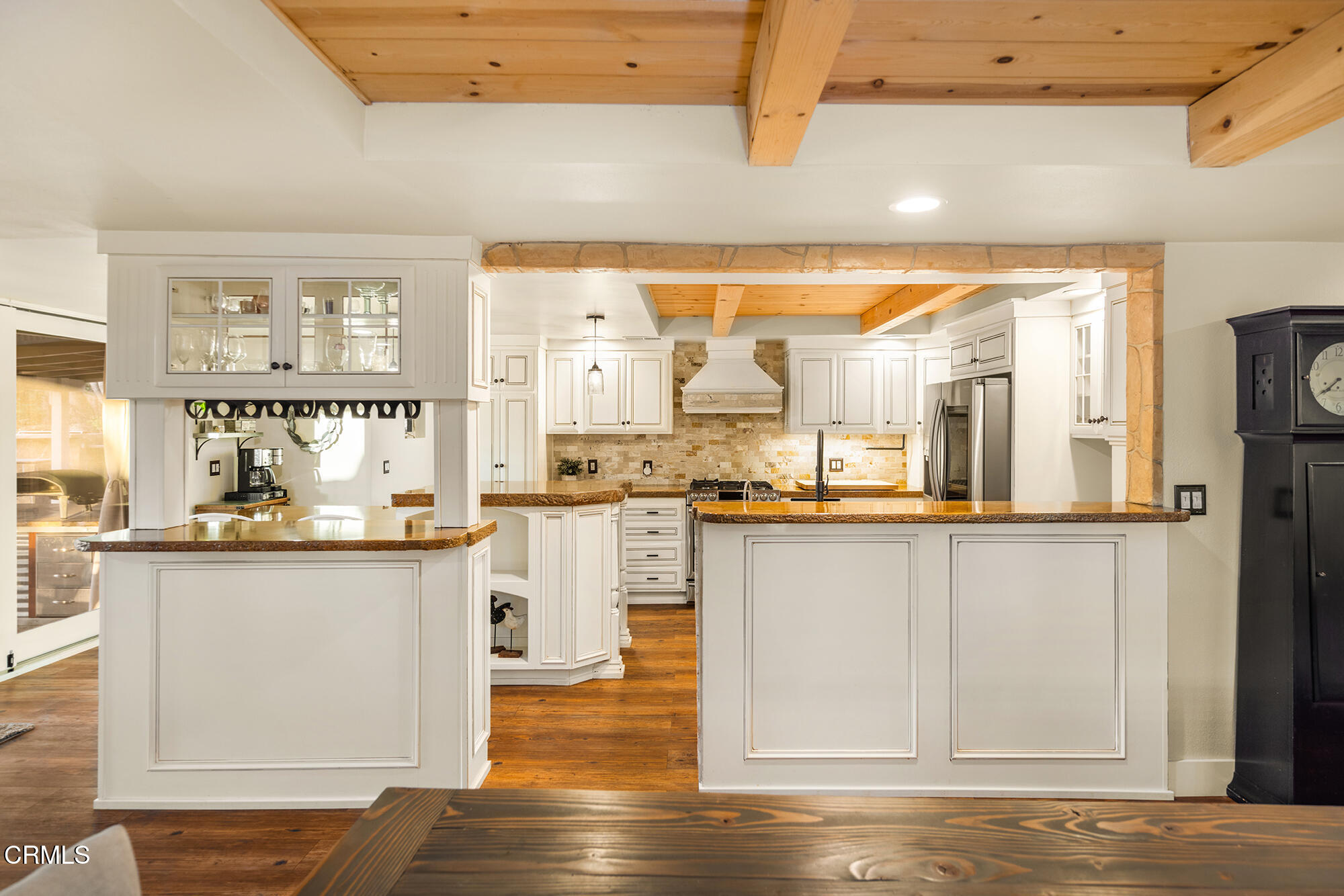 12475 Christmas Tree Road Ojai, CA 93023 - Photo 7 of 50 a kitchen with stainless steel appliances granite countertop a stove and cabinets