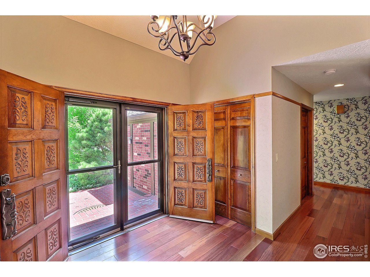 Beautiful Custom Wooden Dual Front Doors