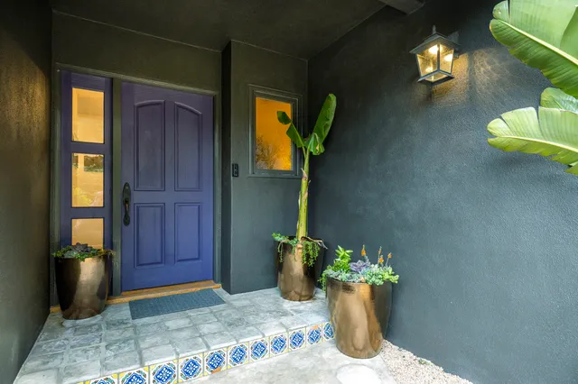 a view of a entryway door of the house