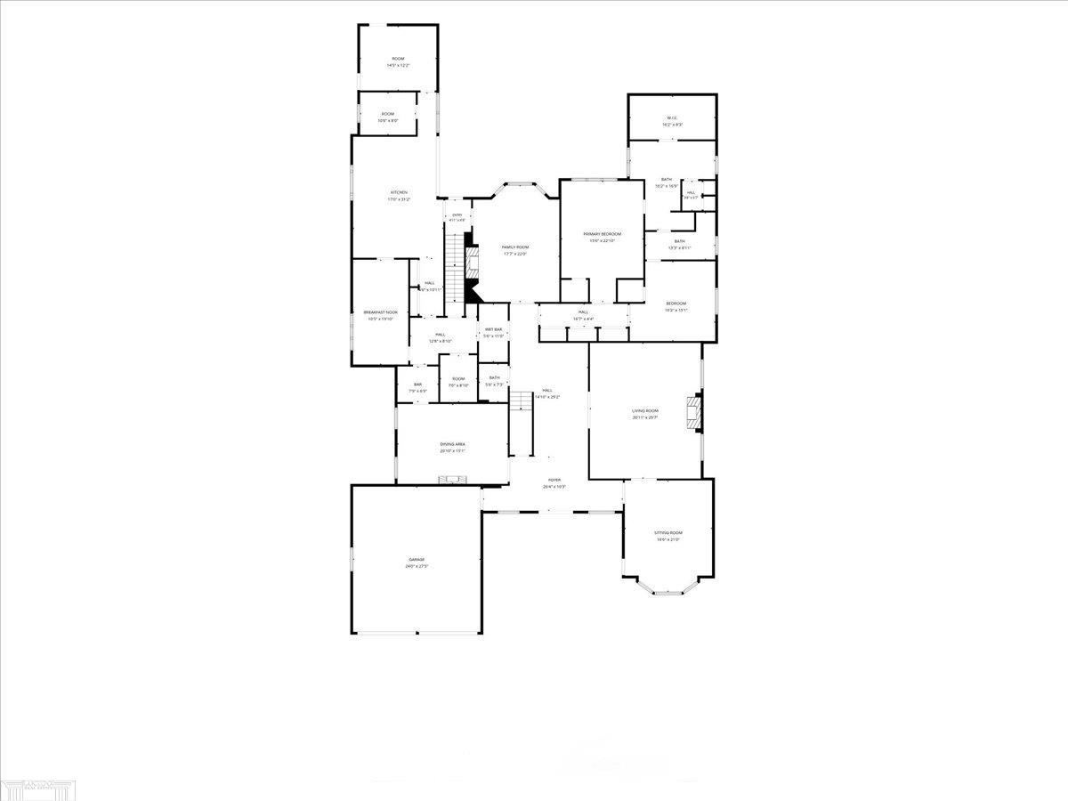 161 Lothrop Road Grosse Pointe, MI 48236 - Photo 93 of 95 1st Floor Plan