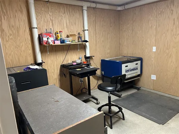 a view of storage and utility room