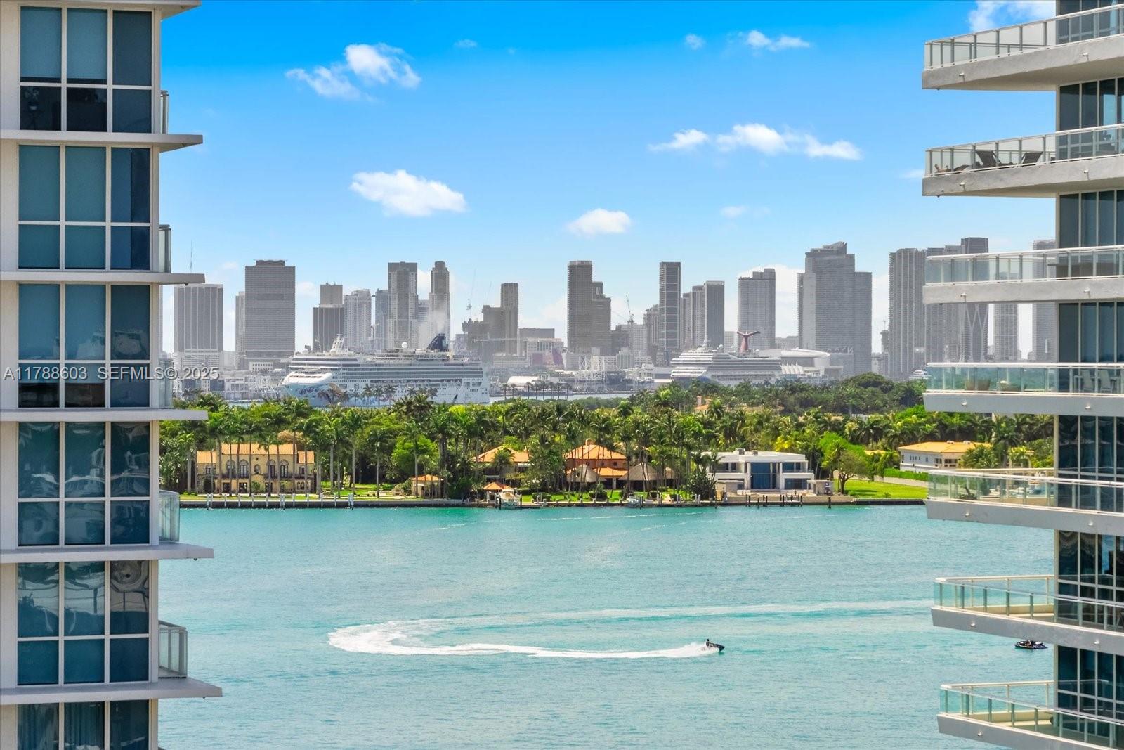 500 Alton Road, Unit 1105 Miami Beach, FL 33139 - Photo 7 of 69 a view of a city with tall buildings and a big yard