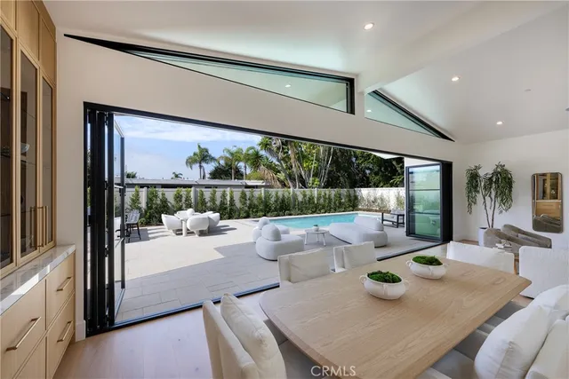 a outdoor space with furniture