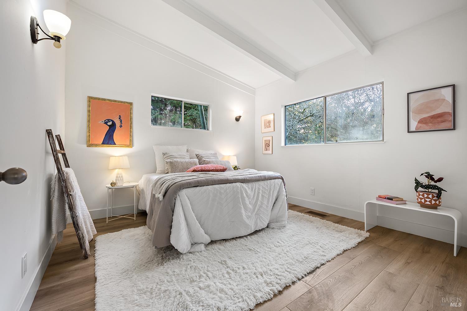 1417 Deer Lane Sebastopol, CA 95472 - Photo 31 of 66 a bedroom with a bed and a couch