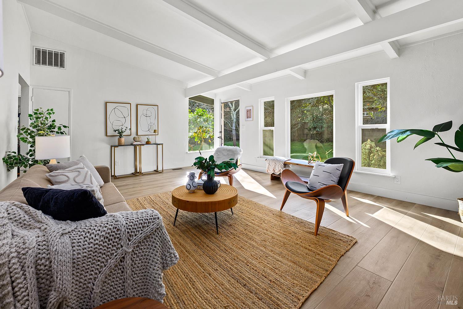 1417 Deer Lane Sebastopol, CA 95472 - Photo 9 of 66 a living room with furniture and a wooden floor