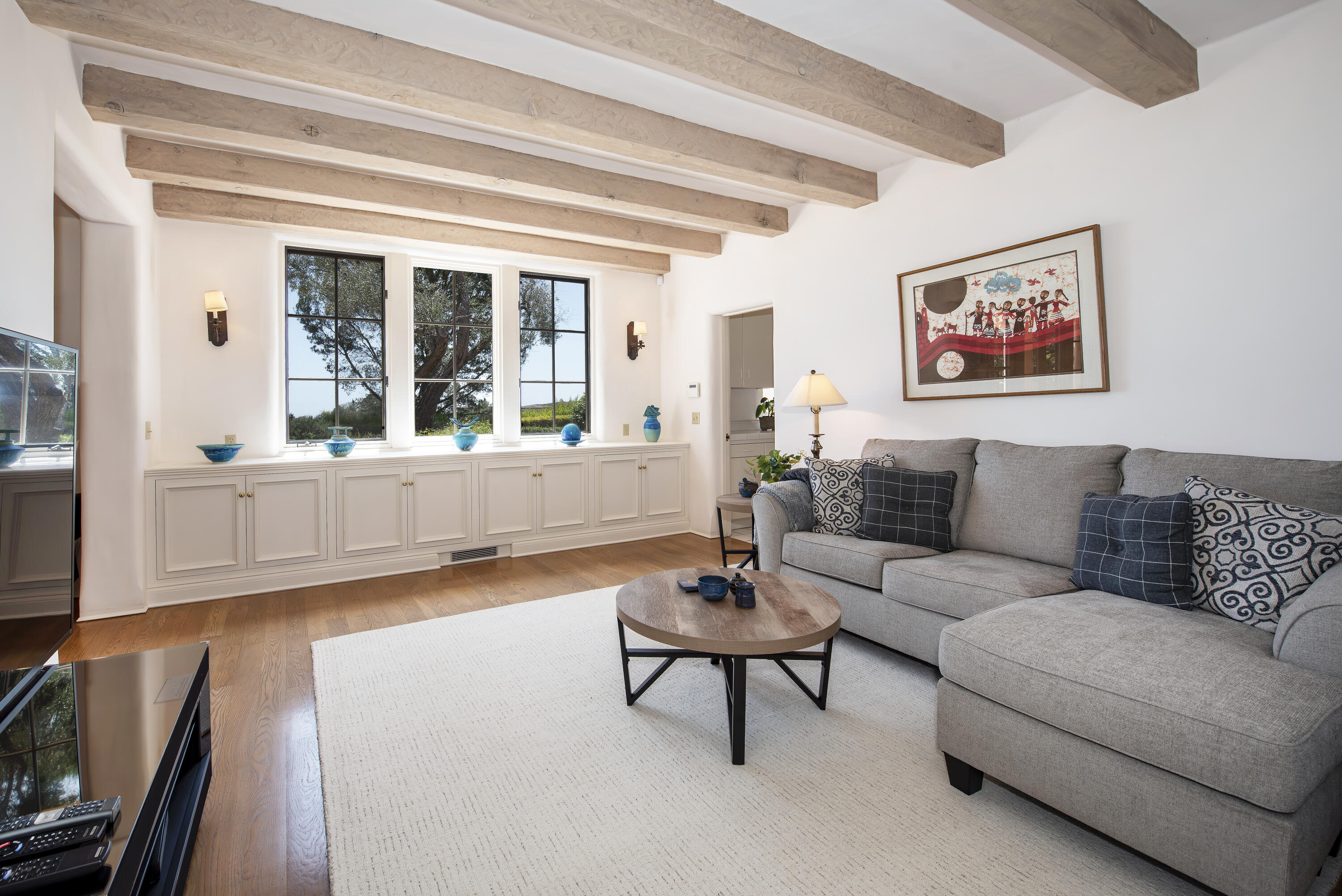 2240 Ortega Ranch Road Summerland, CA 93067 - Photo 53 of 87 a living room with furniture and a large window