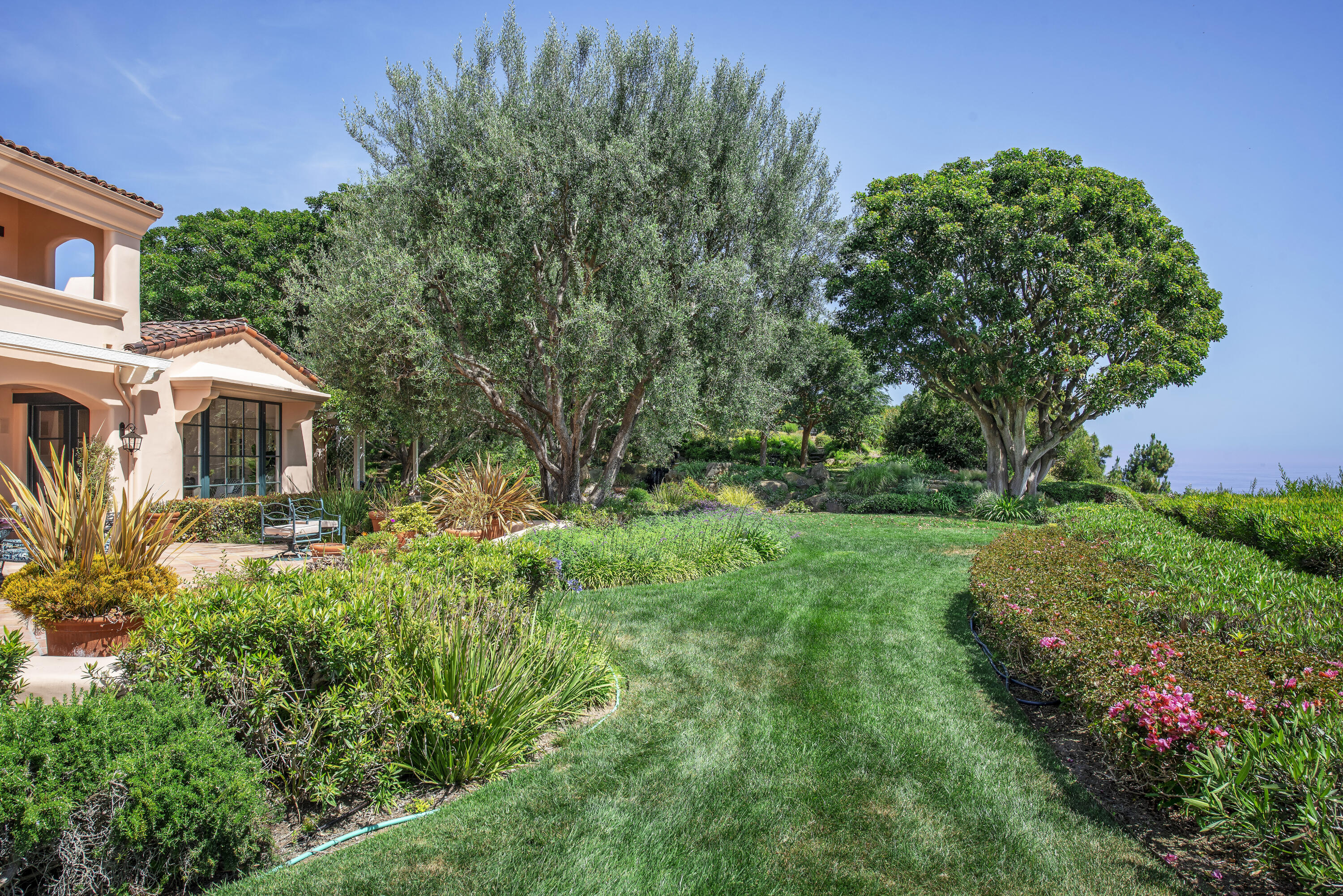 2240 Ortega Ranch Road Summerland, CA 93067 - Photo 78 of 87 a aerial view of a house with yard and green space