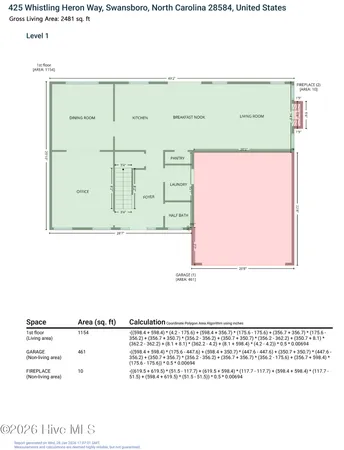 $450,000 | 425 Whistling Heron Way, Swansboro, NC 28584
