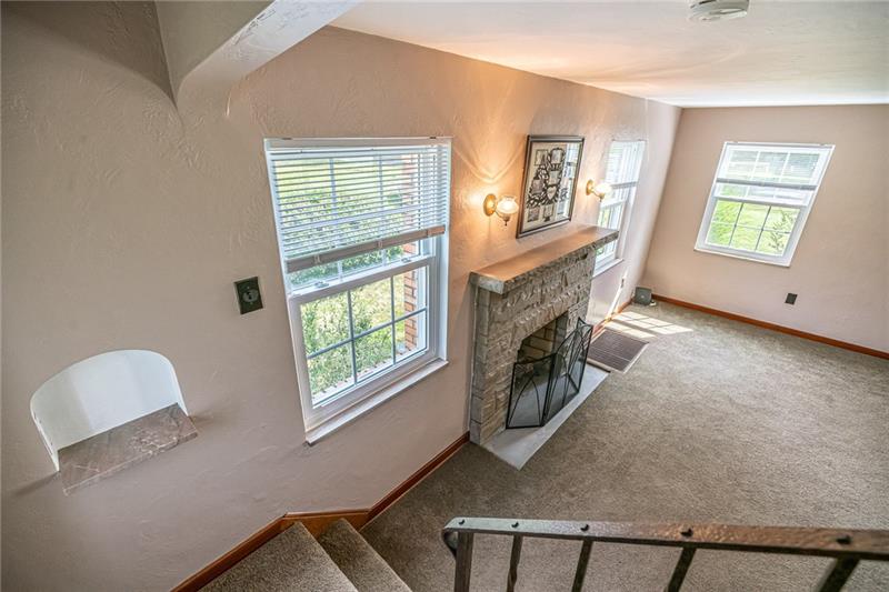 915 Wible Run Road Pittsburgh, PA 15209 - Photo 12 of 25 View From Staircase - Light & Bright Interior