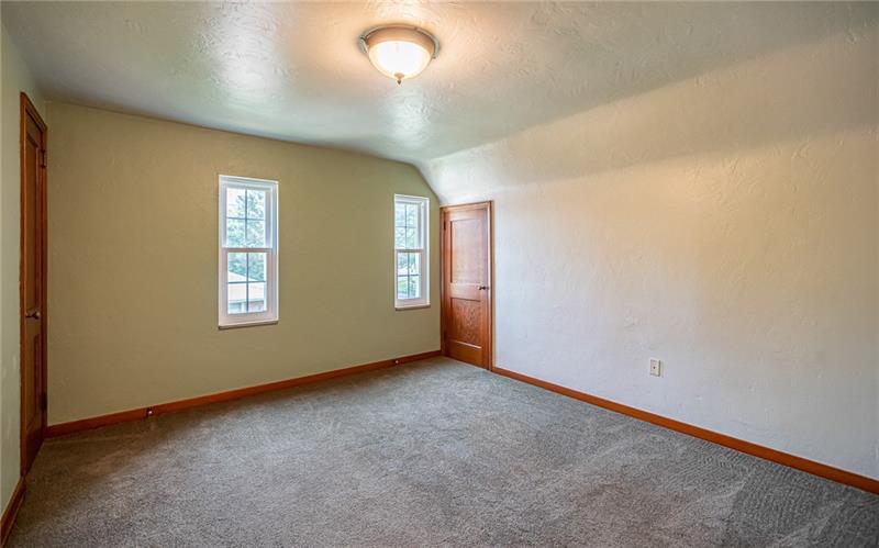 915 Wible Run Road Pittsburgh, PA 15209 - Photo 14 of 25 Master Bedroom - Newer Lighting, Windows, Carpet with Original Wood Doors