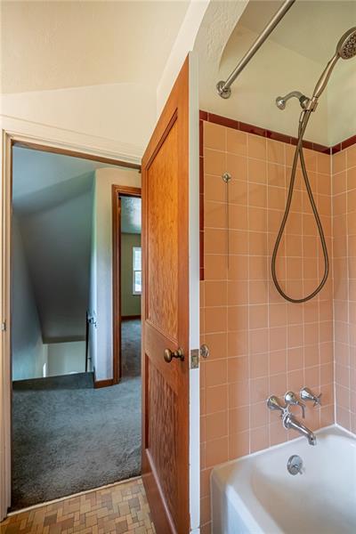 915 Wible Run Road Pittsburgh, PA 15209 - Photo 19 of 25 Bathroom - Shower and Tub with Ceramic Tile Flooring & Walls