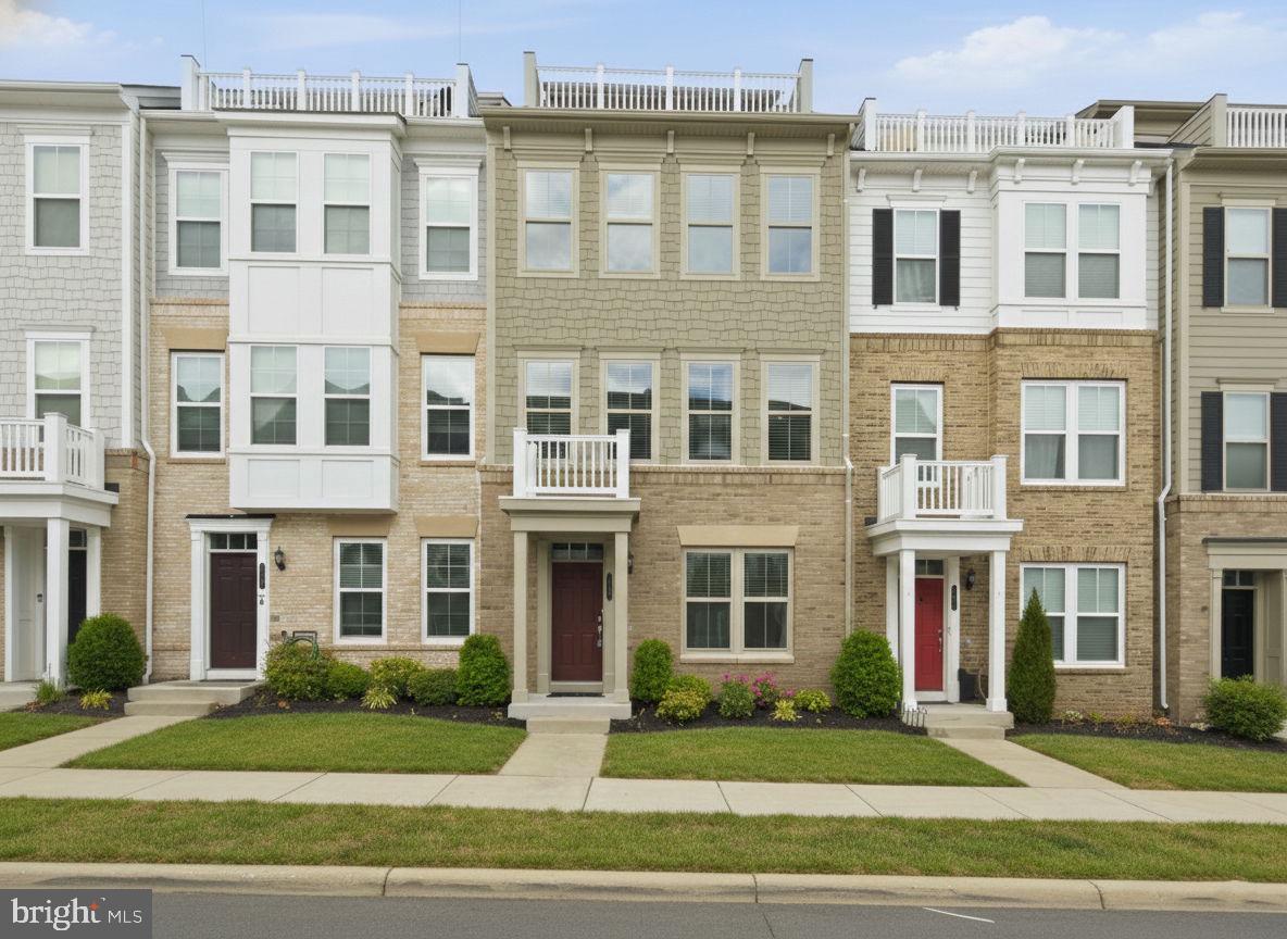 a front view of a building