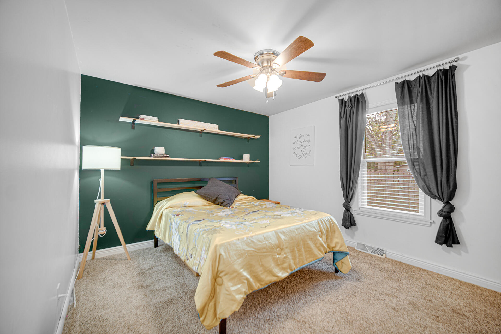 2009 West Porter Avenue Chesterton, IN 46304 - Photo 13 of 21 a bedroom with a bed and ceiling fan