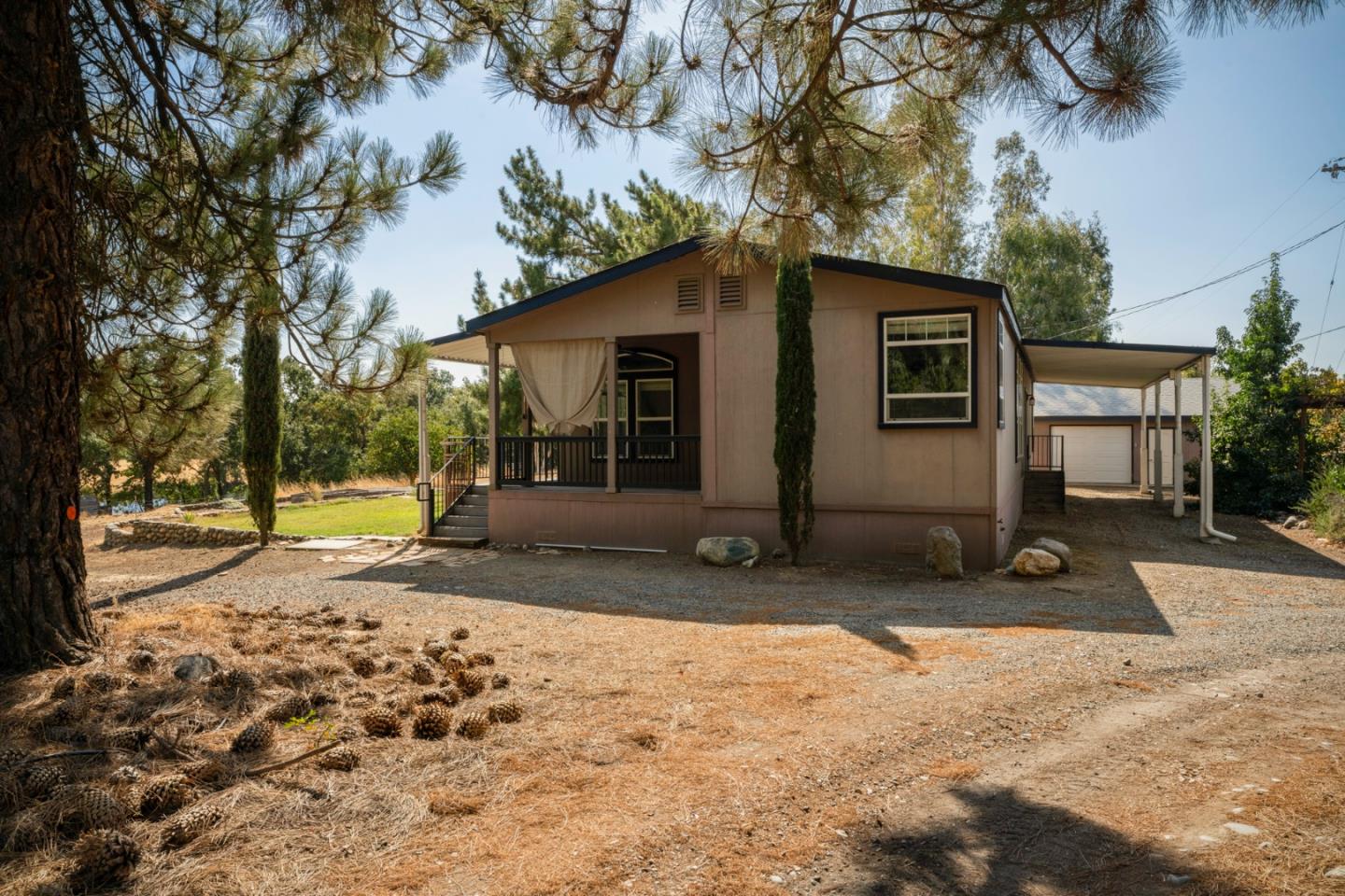 7555 Merced Falls Road Snelling, CA 95369 - Photo 62 of 77 a view of a house with a yard covered in snow