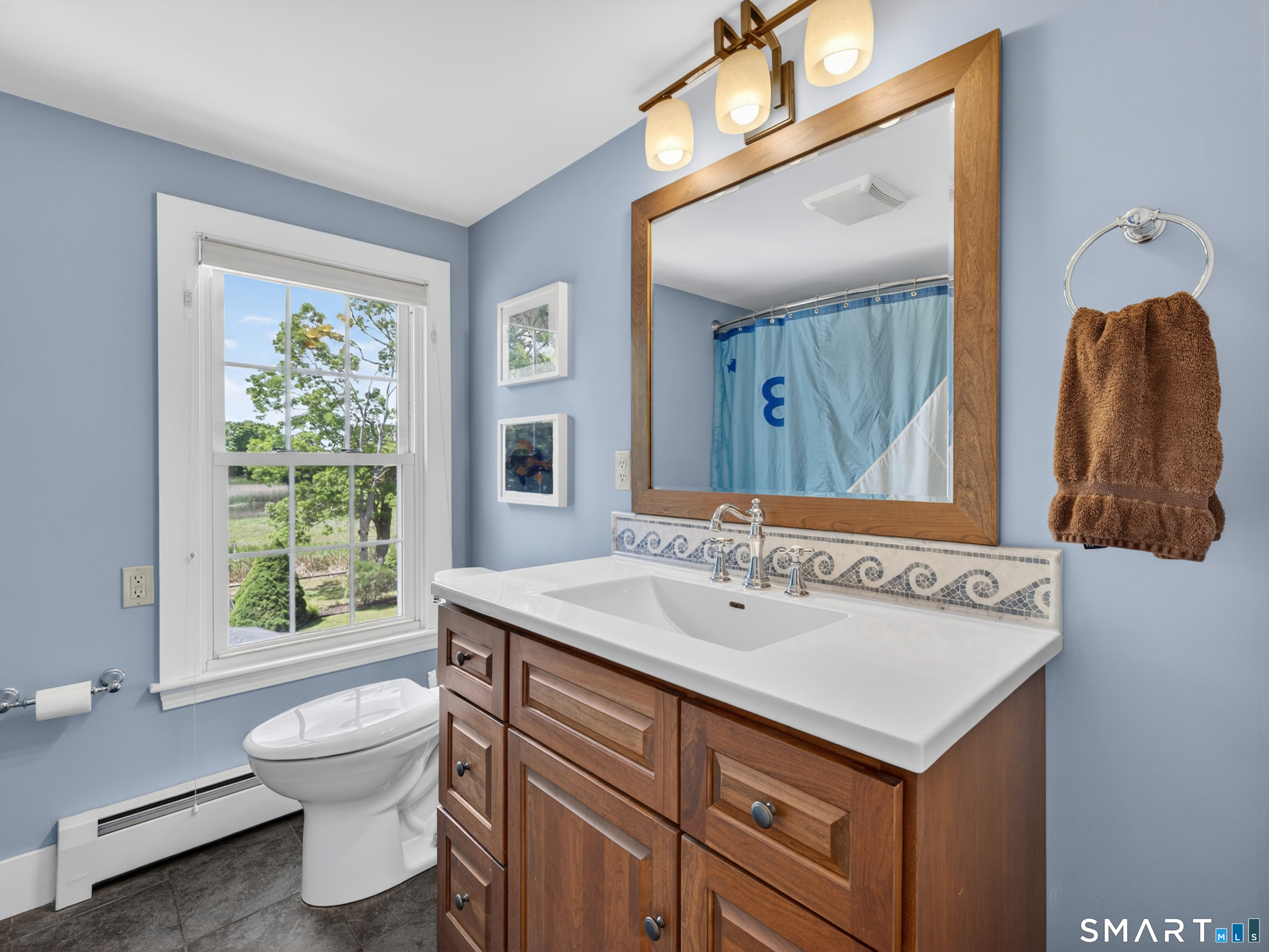 82 Pratt Road Clinton, CT 06413 - Photo 19 of 40 Full bath with shower, second floor, heated floors.