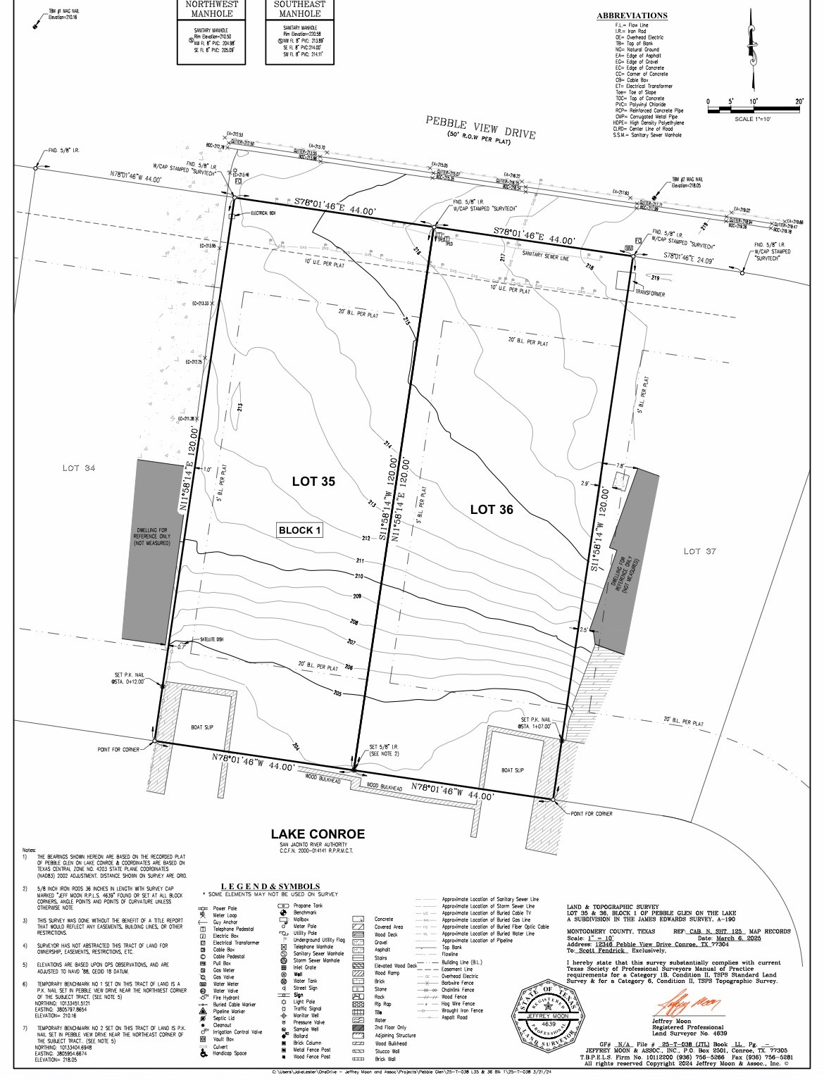 12346 Pebble View Drive Conroe, TX 77304 - Photo 21 of 21 Land & Topographic Survey