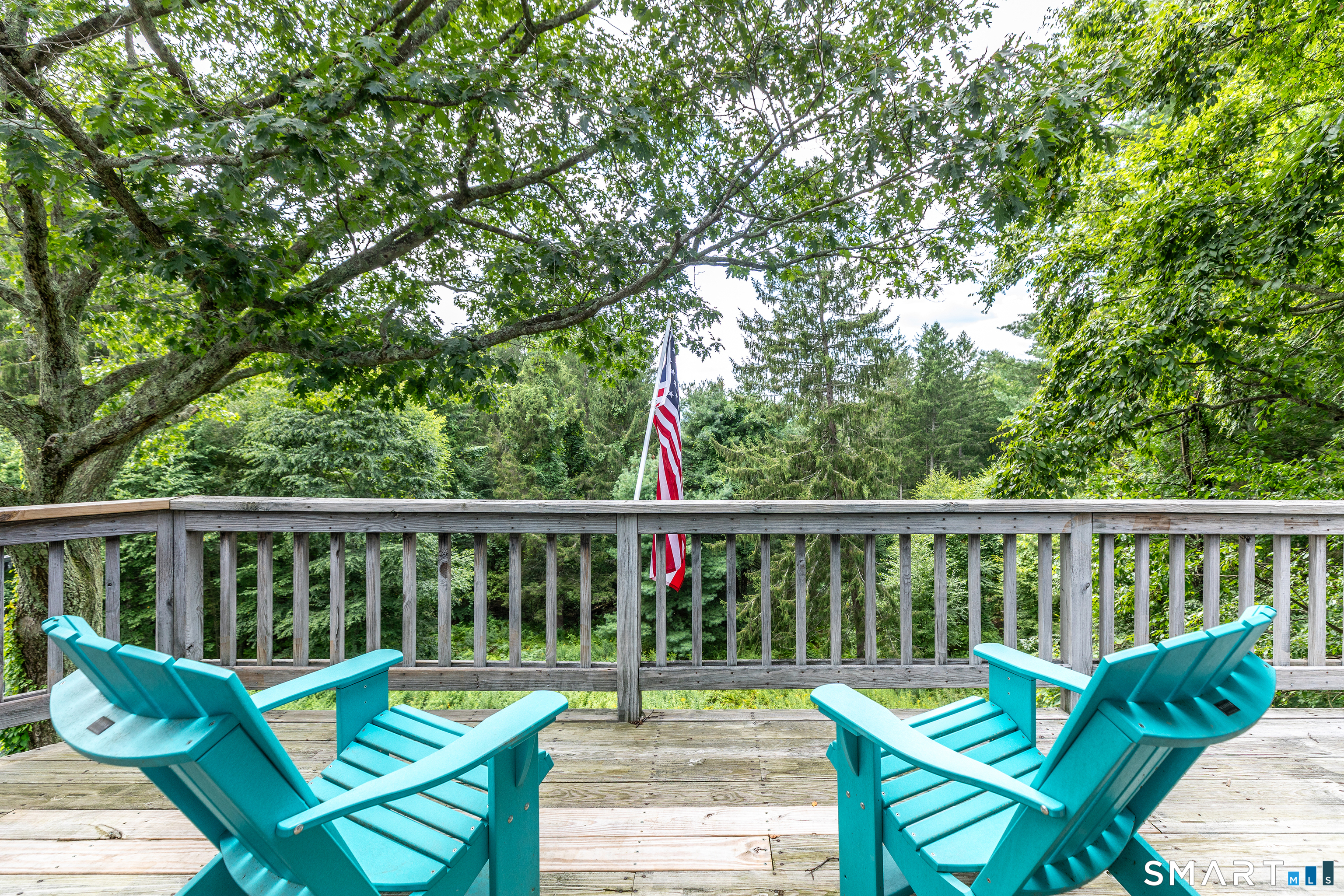 11 Gaffney Road New Milford, CT 06776 - Photo 30 of 39 Upper level deck. Clear those trees (they are yours) and you'll have a clear view of the Catskills and sunsets.