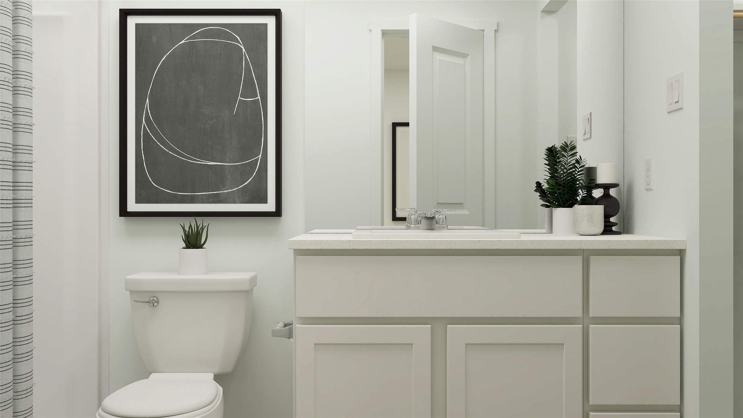 3607 Duplet Avenue Conroe, TX 77306 - Photo 20 of 27 a bathroom with a sink and a mirror