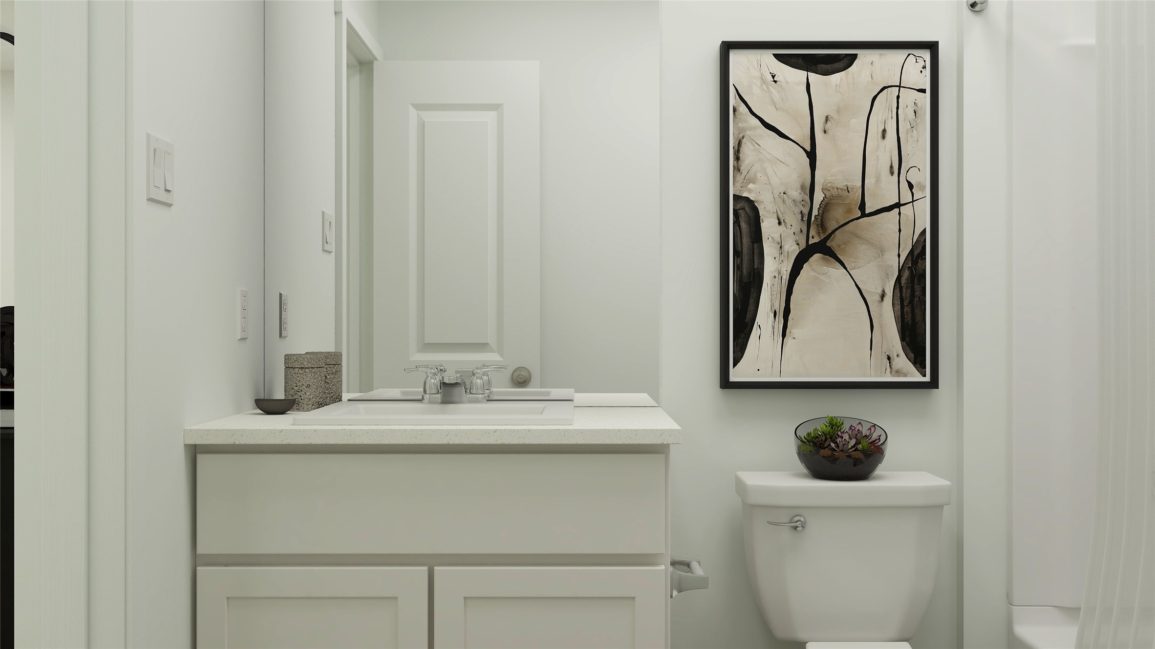 3607 Duplet Avenue Conroe, TX 77306 - Photo 24 of 27 a bathroom with a sink and a mirror